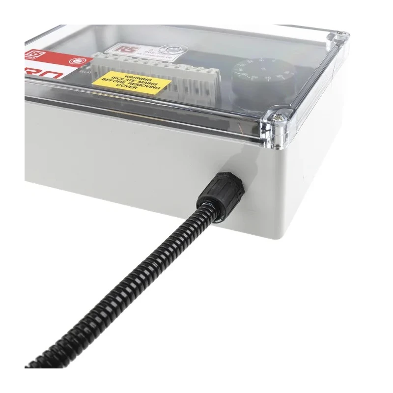 RS PRO Trace Heating Thermostat Junction Box Style 75 mm x 200 mm x 150 mm, 0°C to 90°C IP65 665-7554