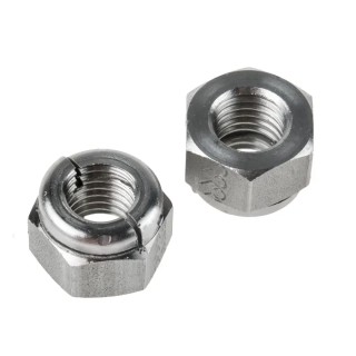 RS PRO Plain 316 Stainless Steel Aerotight Locknut M12 with 19mm Width 665-5628