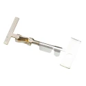 TE Connectivity AMPMODU MOD IV Series Female Crimp Terminal, 3A Current, 24-20 AWG Wire Size, Gold Plated, 11.94mm 2-87523-3