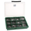 RS PRO Stainless Steel Washer Kit 1500 Pieces Internal Tooth, Plain and Spring Types 665-7321