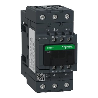 Schneider Electric LC1D Contactor, 3-Pole, 50 A, 22 kW Power Rating, 230V AC Coil, 690V AC Contact Voltage LC1D50AP7