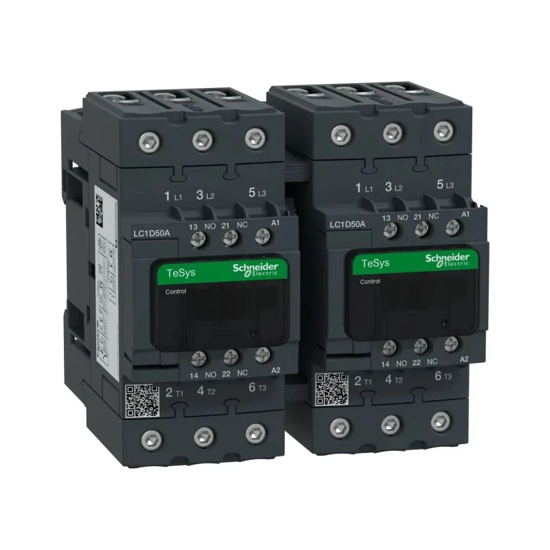 Schneider Electric Contactor 3-Pole 230V AC Coil 50A 22kW 690V AC LC2D50AP7
