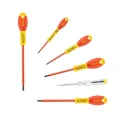 Stanley Insulated Phillips and Slotted Screwdriver Set 6-Piece, Tested to 10,000V, Chrome Vanadium Steel, Model 0-65-441