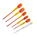 Stanley Insulated Phillips and Slotted Screwdriver Set 6-Piece, Tested to 10,000V, Chrome Vanadium Steel, Model 0-65-441