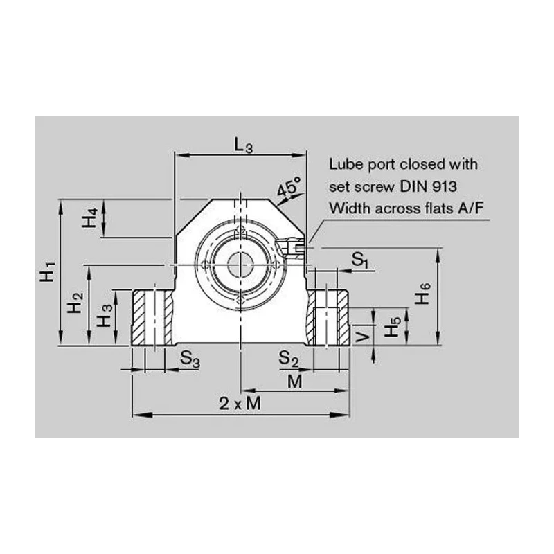 Bosch Rexroth Precision Steel Pillow Block Bearing Cylindrical Bore SEB-F Series R1591 117 20