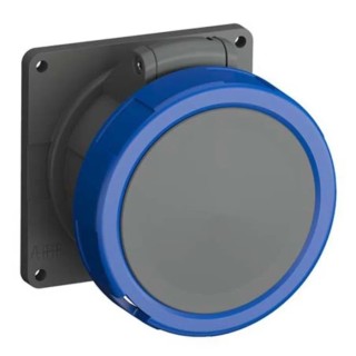 Amphenol Industrial Panel Mount Industrial Power Connector 32A, 230V, Blue, 2P+PE, Screw Clamp Terminals, Easy & Safe IP67