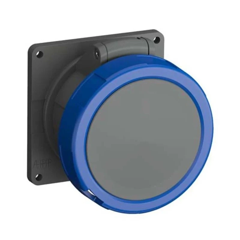 Amphenol Industrial Panel Mount Industrial Power Connector 32A, 230V, Blue, 2P+PE, Screw Clamp Terminals, Easy & Safe IP67