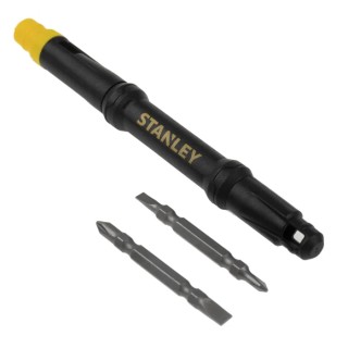 Stanley Interchangeable Standard Phillips Screwdriver Set, 3-Piece, Tip Sizes 1/8 in, 5/32 in, PH0, PH1 66-344M