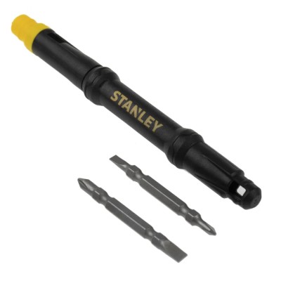 Stanley Interchangeable Standard Phillips Screwdriver Set, 3-Piece, Tip Sizes 1/8 in, 5/32 in, PH0, PH1 66-344M
