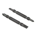 Stanley Interchangeable Standard Phillips Screwdriver Set, 3-Piece, Tip Sizes 1/8 in, 5/32 in, PH0, PH1 66-344M