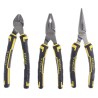 Stanley 3-Piece Plier Set Combination Cutters Long Nose Pliers Heat Treated Chrome-Carbon Steel 4-84-488