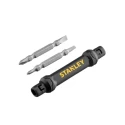 Stanley Interchangeable Standard Phillips Screwdriver Set, 3-Piece, Tip Sizes 1/8 in, 5/32 in, PH0, PH1 66-344M