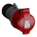 Amphenol Industrial Cable Mount Industrial Power Connector 16A 415V IP44 Red 3P+N+PE Easy & Safe IP44