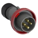 Amphenol Industrial Easy & Safe IP67 Red 3P+PE Straight Industrial Power Connector 16A 415V 2CMA101080R1000 316EP6W