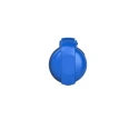 Amphenol Industrial Cable Mount Industrial Power Connector 2P+PE 16A 230V IP44 Blue Easy & Safe Series IP44