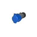 Amphenol Industrial Cable Mount Industrial Power Connector 2P+PE 16A 230V IP44 Blue Easy & Safe Series IP44