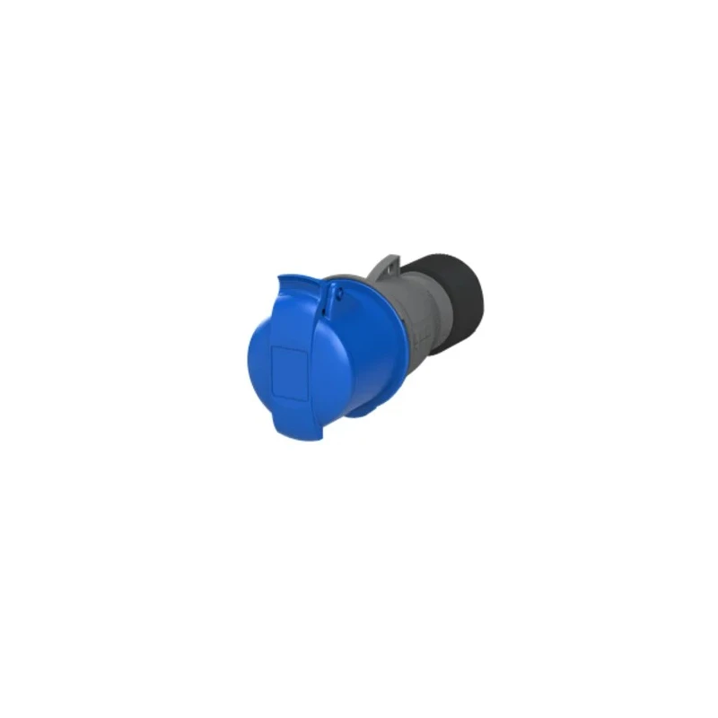 Amphenol Industrial Cable Mount Industrial Power Connector 2P+PE 16A 230V IP44 Blue Easy & Safe Series IP44