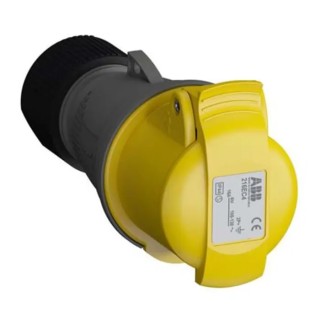 Amphenol Industrial Rated Industrial Power Connector 16A 110V IP44 Cable Mount 2P+PE Easy & Safe IP44