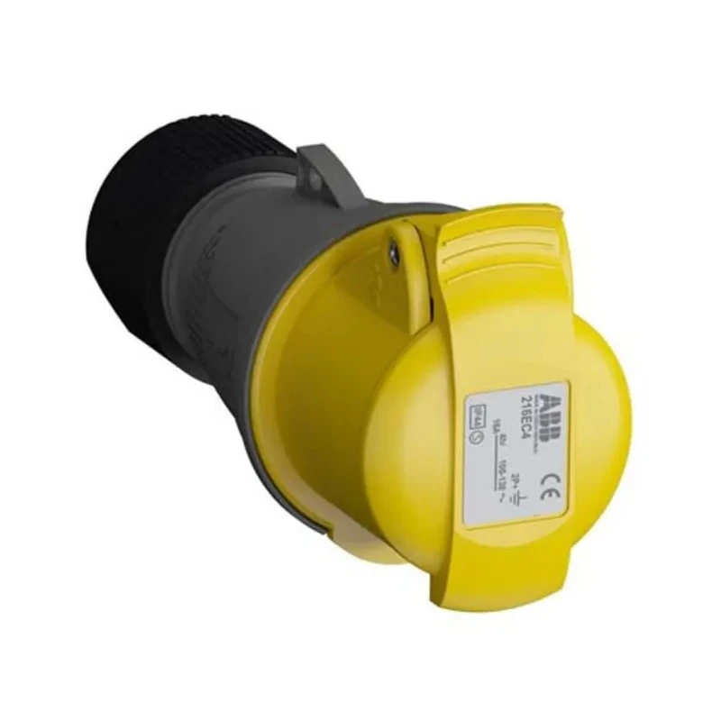 Amphenol Industrial Rated Industrial Power Connector 16A 110V IP44 Cable Mount 2P+PE Easy & Safe IP44