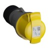 Amphenol Industrial Rated Industrial Power Connector 16A 110V IP44 Cable Mount 2P+PE Easy & Safe IP44