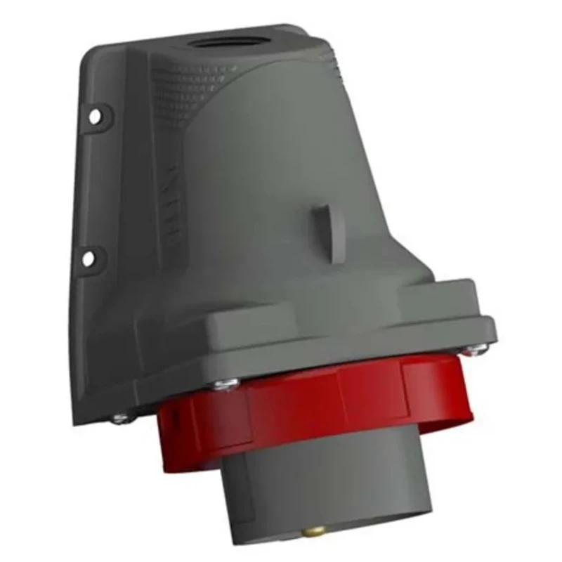 Amphenol Industrial Easy & Safe Red Wall Mount 3P+N+PE Right Angle Industrial Power Connector 32A 415V 2CMA101206R1000 IP67
