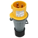 Amphenol Industrial Easy & Safe Yellow Cable Mount 2P+PE Straight Industrial Power Connector 16A 110V 2CMA101946R1000 IP44
