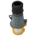 Amphenol Industrial Easy & Safe Yellow Cable Mount 2P+PE Straight Industrial Power Connector 16A 110V 2CMA101946R1000 IP44