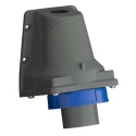 Amphenol Industrial Easy & Safe IP67 Blue Wall Mount 2P+PE Right Angle Industrial Power Connector 32A 230V IP67