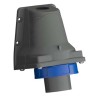 Amphenol Industrial Easy & Safe IP67 Blue Wall Mount 2P+PE Right Angle Industrial Power Connector 32A 230V IP67
