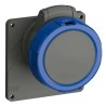 Amphenol Industrial Panel Mount Industrial Power Connector 16A 230V IP67 Blue, 2P+PE, Easy & Safe IP67