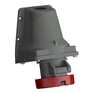 Amphenol Industrial Wall Mount Industrial Power Connector 3P+N+PE 16A 415V IP67 Red Easy & Safe 2CMA101230R1000 416ERS6W