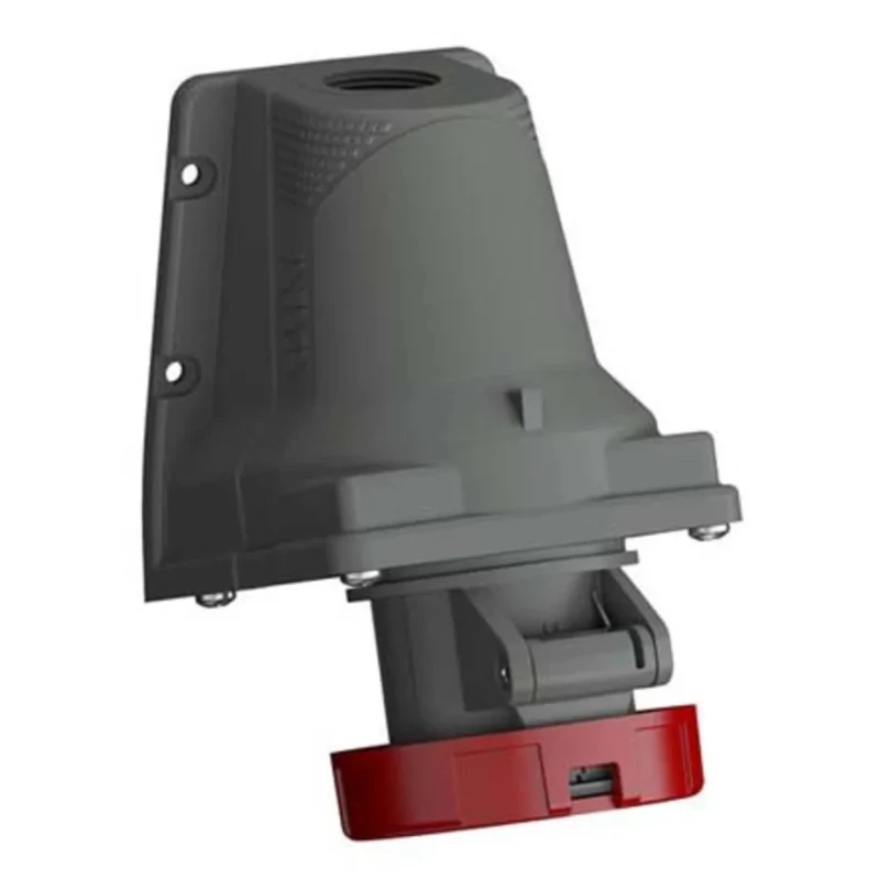 Amphenol Industrial Wall Mount Industrial Power Connector 16A, 415V, IP67 Rated, 3P+PE, Easy & Safe Series IP67