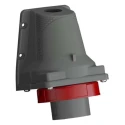 Amphenol Industrial Easy & Safe Red Wall Mount 3P+PE Right Angle Industrial Power Connector 32A 415V 2CMA101197R1000 IP67
