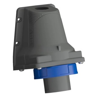 Amphenol Industrial Easy & Safe Blue Wall Mount 2P+PE Right Angle Industrial Power Connector 16A 230V 2CMA101166R1000 IP67