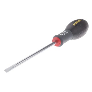 Stanley Standard Slotted Screwdriver 150 mm Blade Insulated Soft Grip Handle 1-65-096