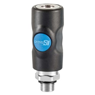 PREVOST Composite Body Safety Quick Connect Coupling 3/8 in Male BSP ISI 061152CP