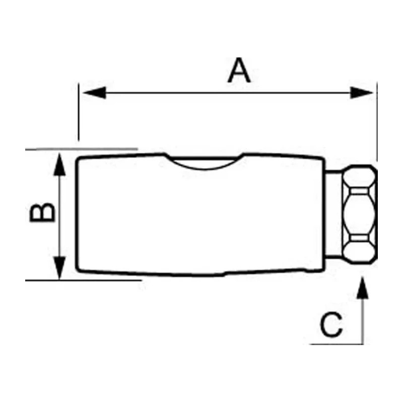 PREVOST Composite Body Safety Quick Connect Coupling 1/2 in Female BSP ISI 081103CP
