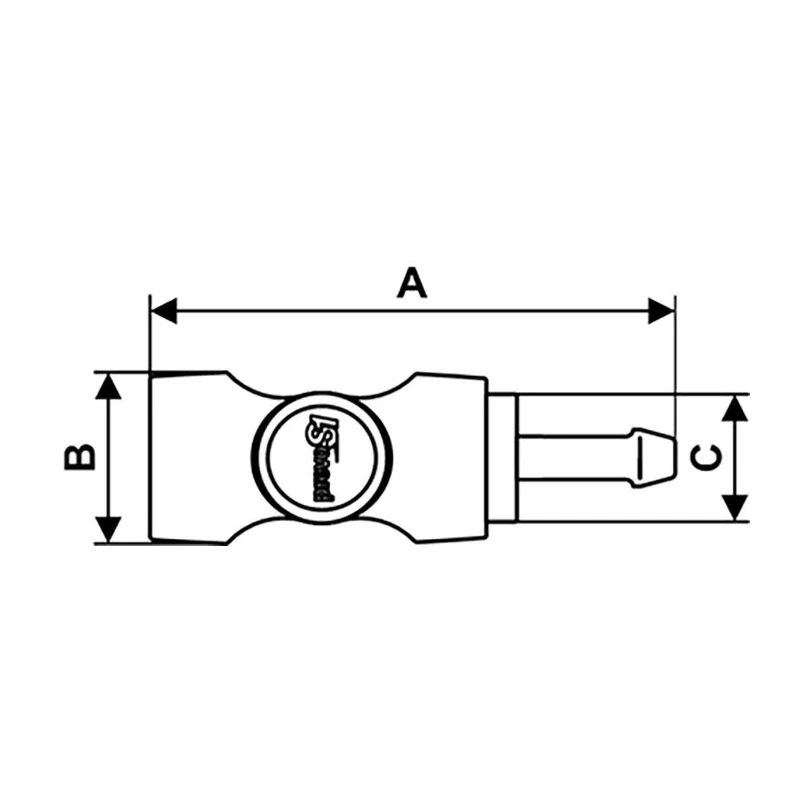 PREVOST Composite Body Safety Quick Connect Coupling 10mm ISI 061810CP