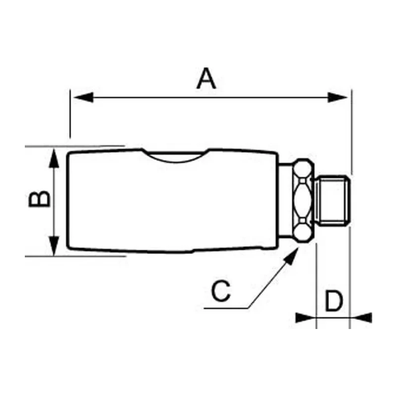 PREVOST Composite Body Safety Quick Connect Coupling 3/8 in Male BSP ISI 081152CP
