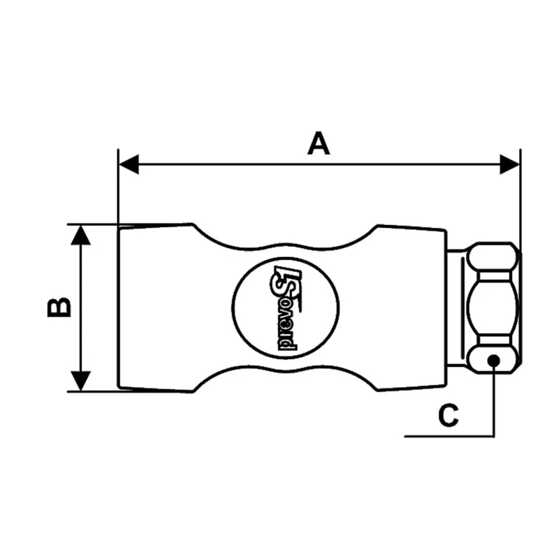 PREVOST Composite Body Safety Quick Connect Coupling 10mm ISI 081810CP