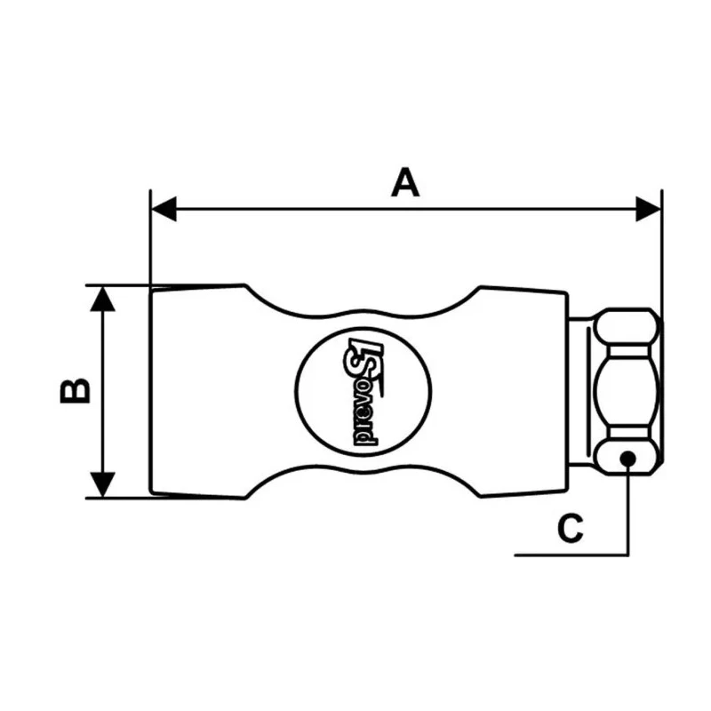 PREVOST Composite Body Safety Quick Connect Coupling 10mm ISI 081810CP