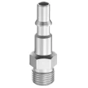 PREVOST Treated Steel Plug for Pneumatic Quick Connect Coupling, 1/4 in Male BSP CRP 066151P2