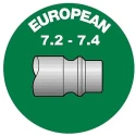 PREVOST Treated Steel Plug for Pneumatic Quick Connect Coupling, 13mm ERP 076813P2