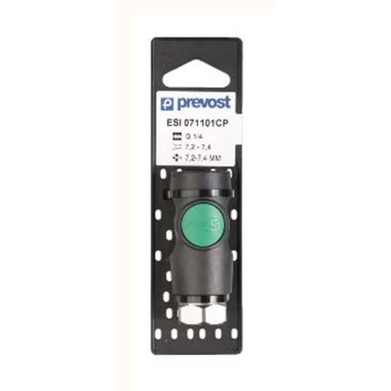 PREVOST Composite Body Safety Quick Connect Coupling 1/2 in Female BSP, Euro Standard S1 Series, Operating ESI 071103CP
