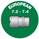 PREVOST Treated Steel Plug for Pneumatic Quick Connect Coupling 9mm ERP 076809P2