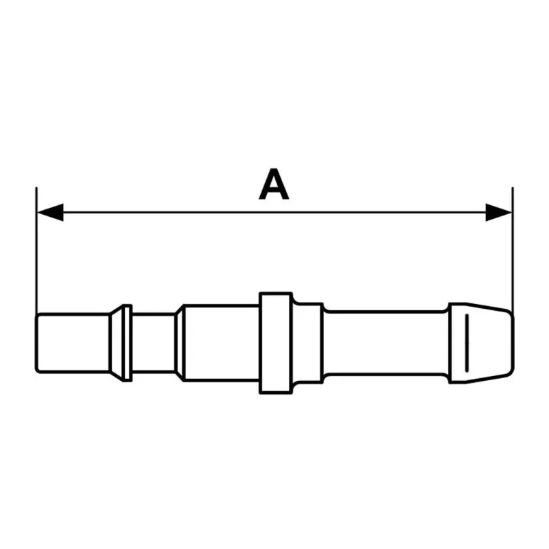 PREVOST Treated Steel Plug for Pneumatic Quick Connect Coupling 8mm CRP 066808P2