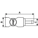 PREVOST Composite Body Safety Quick Connect Coupling 8mm ESI 071808CP