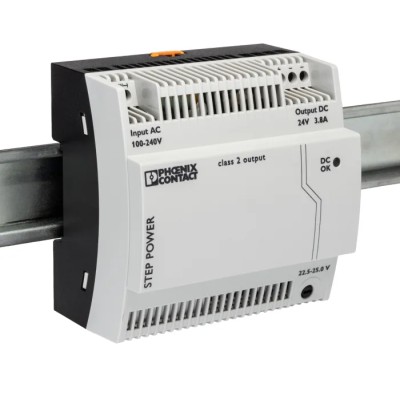 Phoenix Contact STEP POWER Switched Mode DIN Rail Power Supply 264V AC Input 25V DC, 3.8 A Output, 91 W 2868677