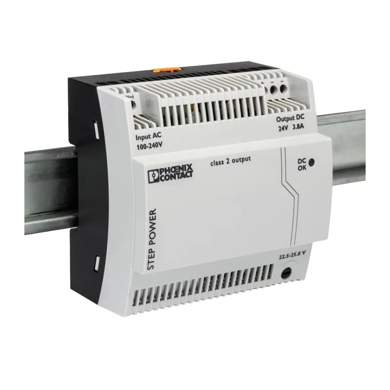 Phoenix Contact STEP POWER Switched Mode DIN Rail Power Supply 264V AC Input 25V DC, 3.8 A Output, 91 W 2868677