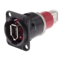 Switchcraft 6 Way Straight Panel Firewire Connector Female EHFW2BPKG
